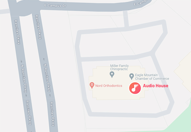 Map to the Eagle Mountain studio