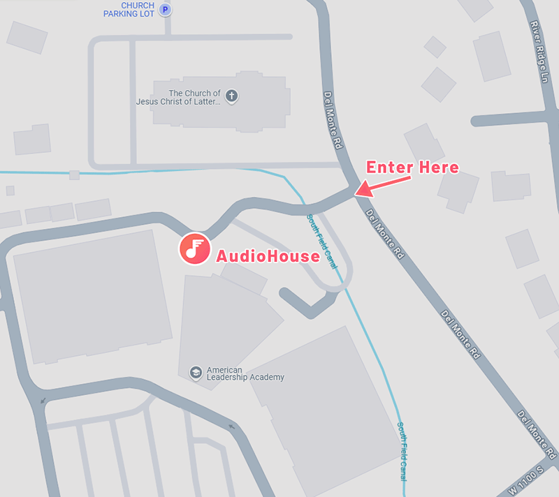 Map to the Spanish Fork studio